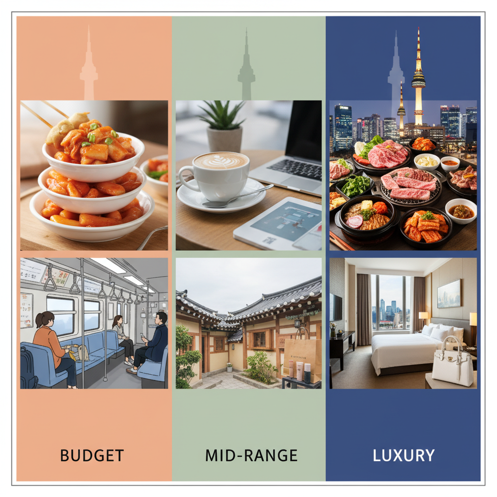 Korea Travel Cost Breakdown budget mid-range and luxury travel guide